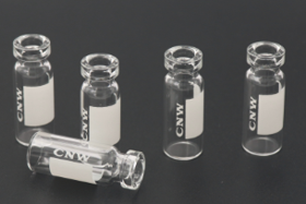 CNW 11mm アンバークリンプバイアル（I 種ガラス製、標識付き）